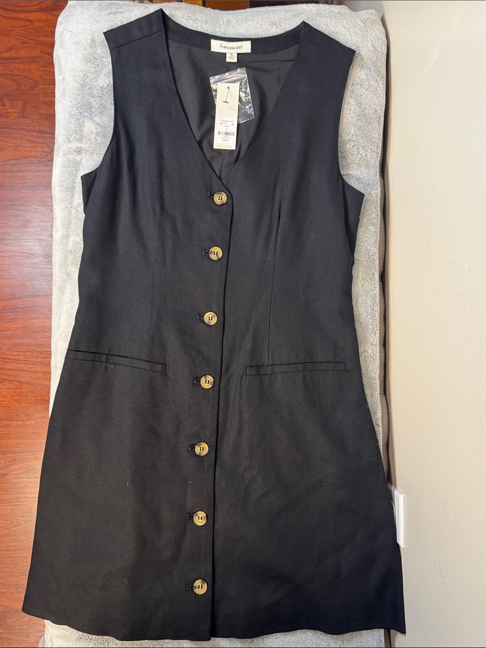 Francesca's Black Dress - Size Small - NWT - SKU 1061440 - Style WS51614